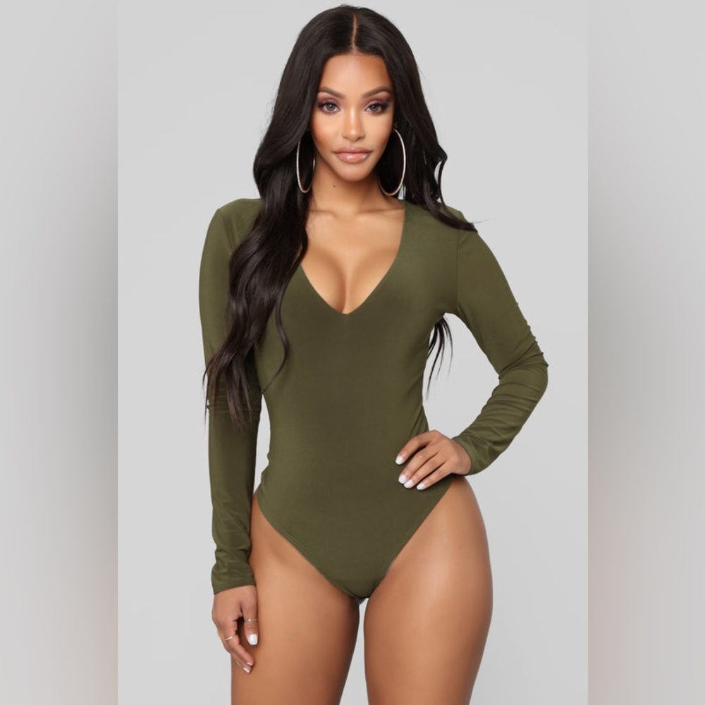 V Neck Bodysuit